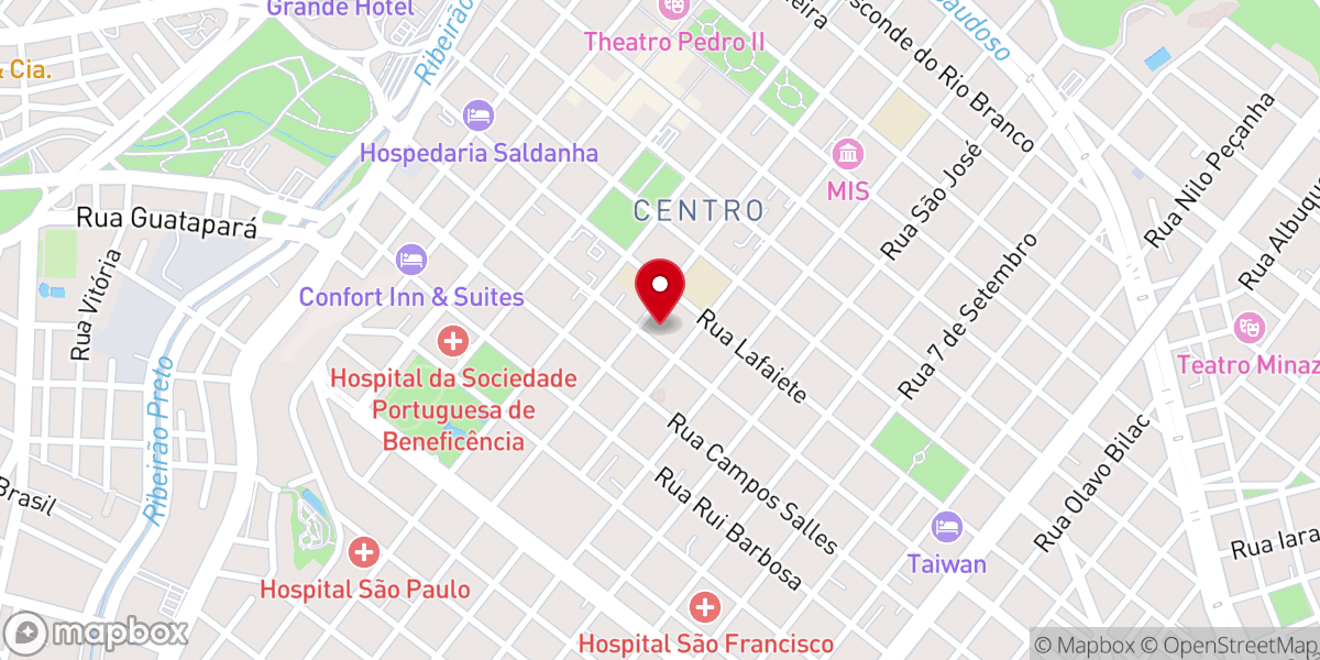 Map showing location of Igreja São Benedito
