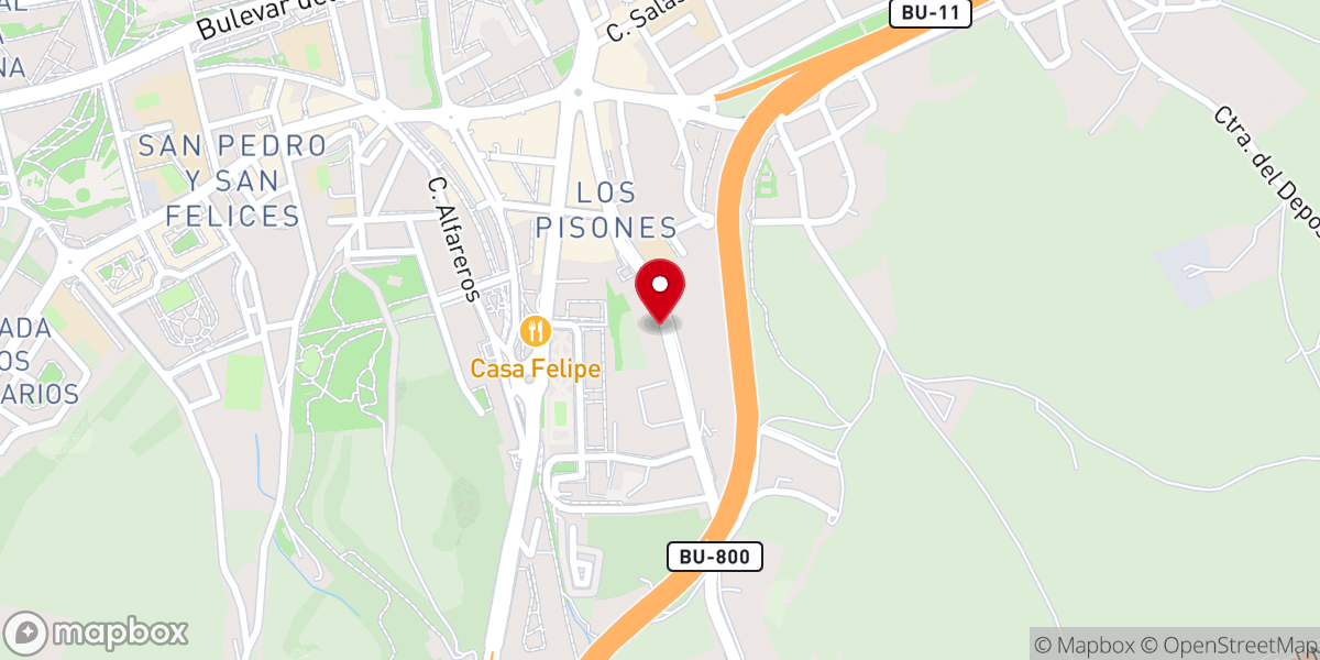 Map showing location of Monasterio de las Concepcionistas Franciscanas de San Luis
