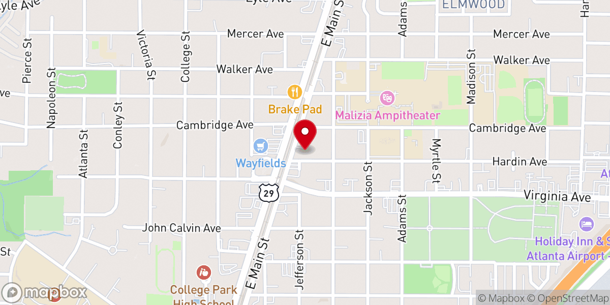 Map showing location of Saint Johns Episcopal Church