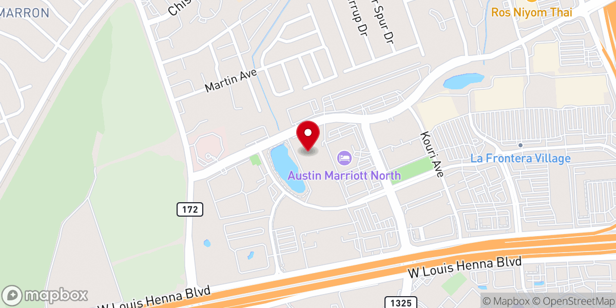 Map showing location of Anglican Church of Epiphany Austin