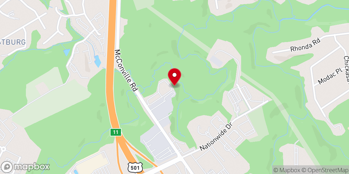 Map showing location of Liberty Baptist Fellowship Inc