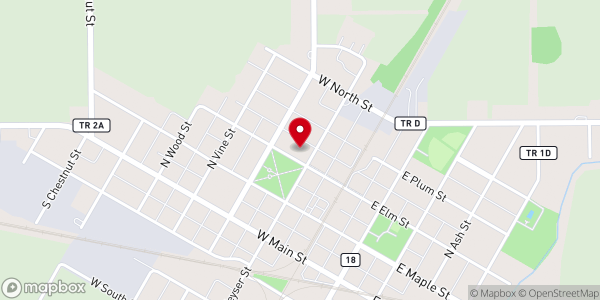 Map showing location of Immanuel Lutheran Church