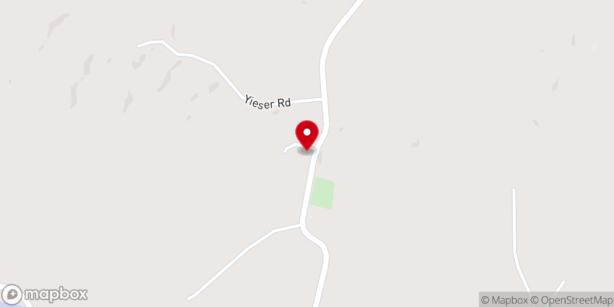 Map showing location of Red Hill Baptist Church