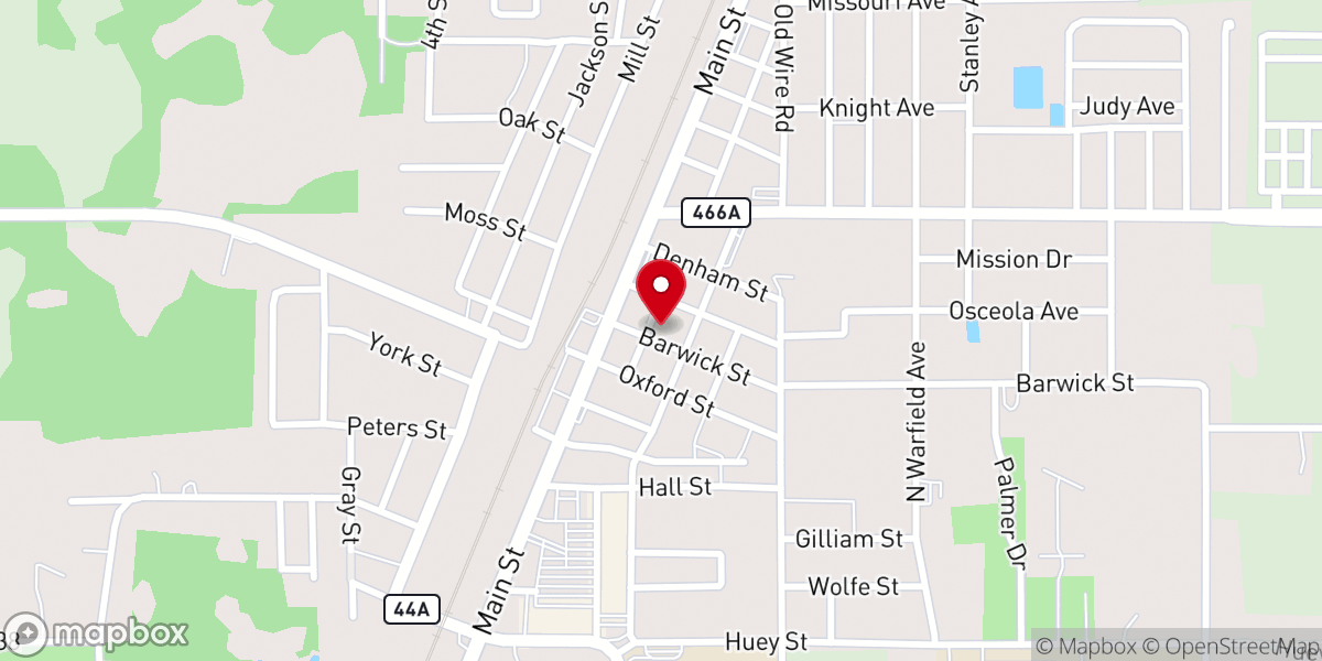 Map showing location of SVdP Our Mother of Mercy Food Pantry