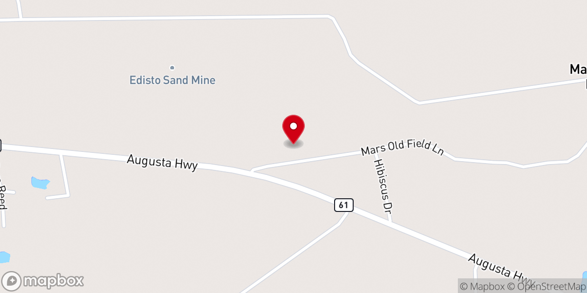 Map showing location of Nazarine Baptist Church
