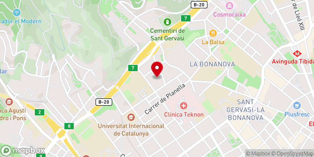 Map showing location of Monasterio de las Carmelitas Descalzas de la Inmaculada