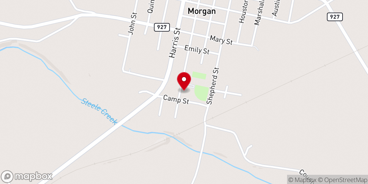 Map showing location of Our Lady of Guadalupe Catholic Church