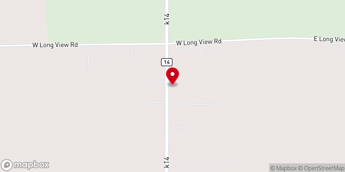 Map showing location of Prairie Chapel Mennonite Church