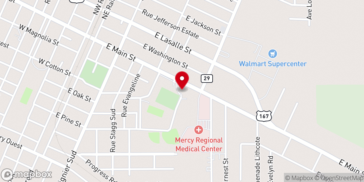 Map showing location of Sacred Heart Church