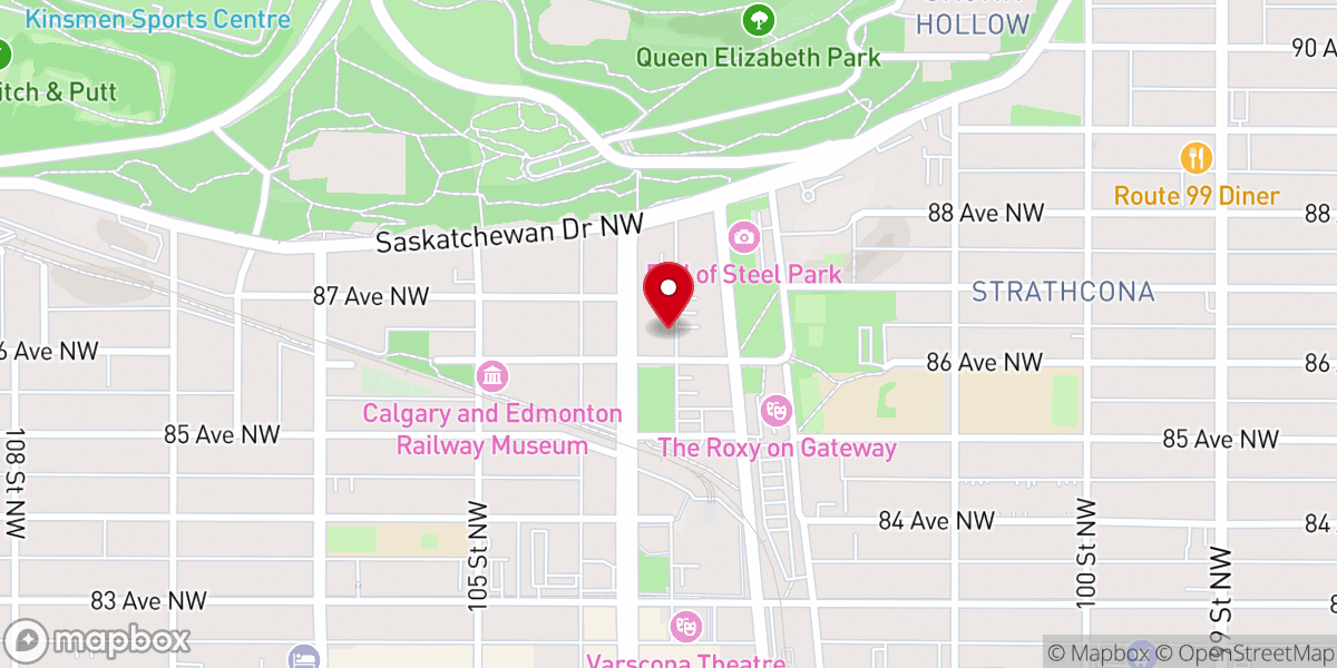 Map showing location of McKenzie Residence