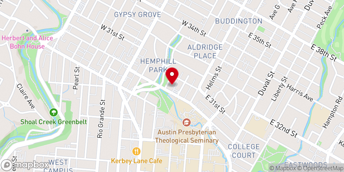 Map showing location of First English Lutheran Church
