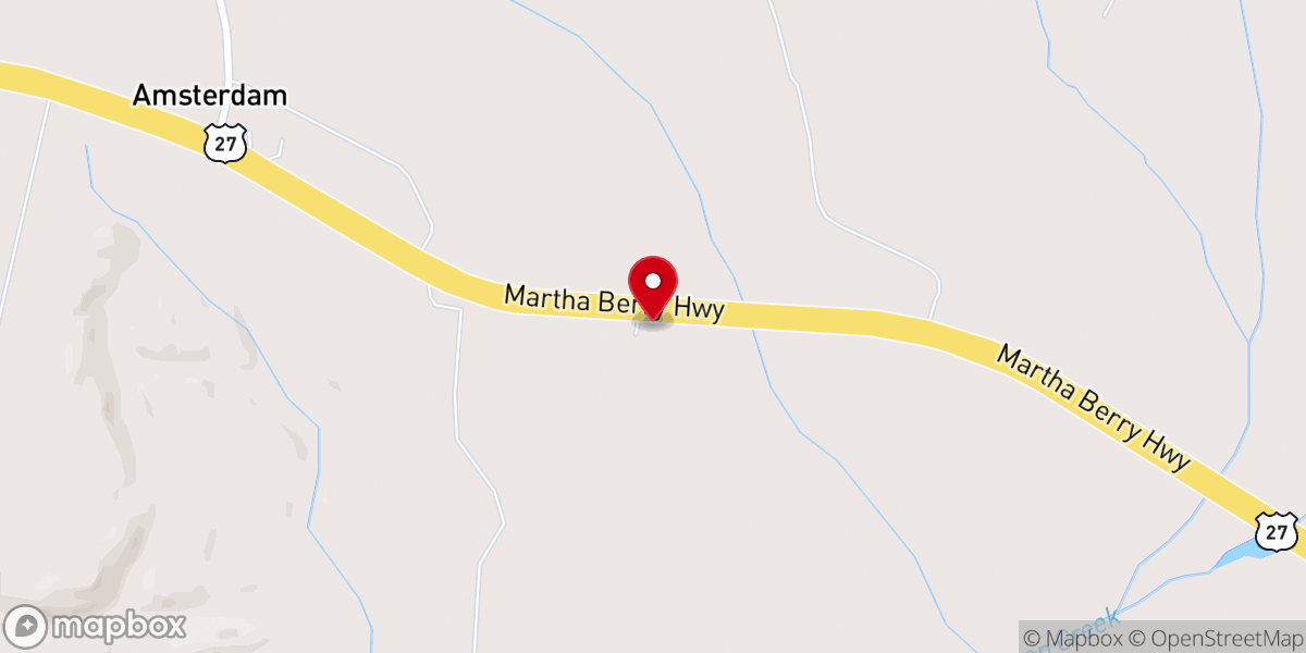 Map showing location of Smith Grove Church