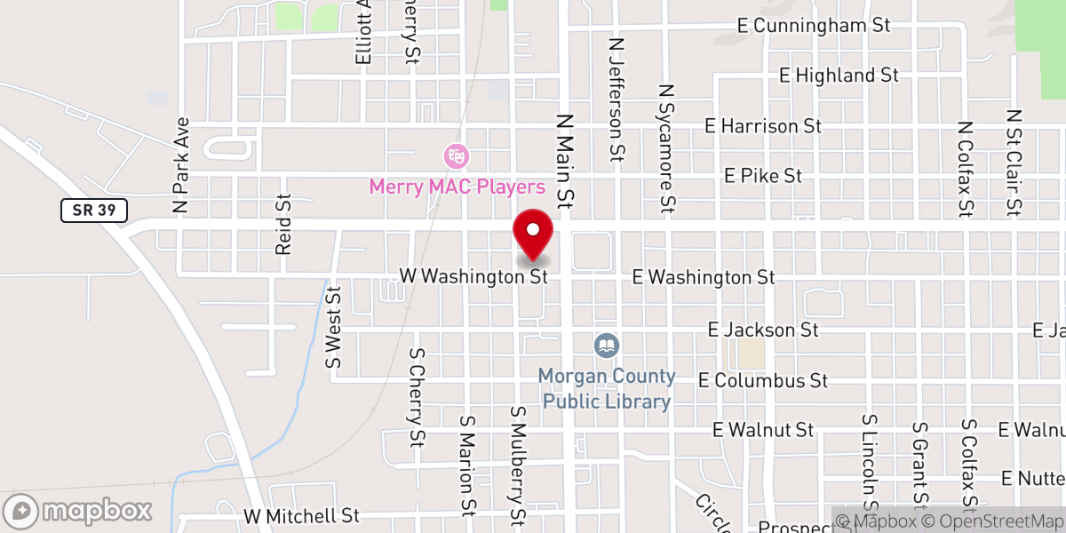 Map showing location of Calvary Heights Baptist Church