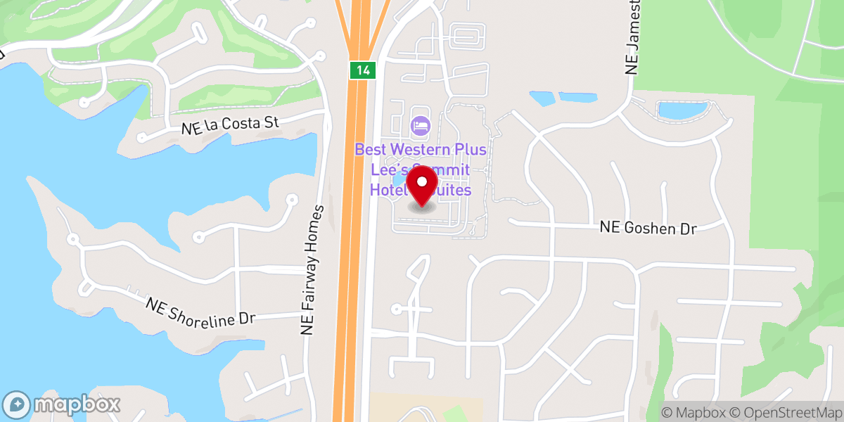 Map showing location of Woods Chapel United Methodist Church