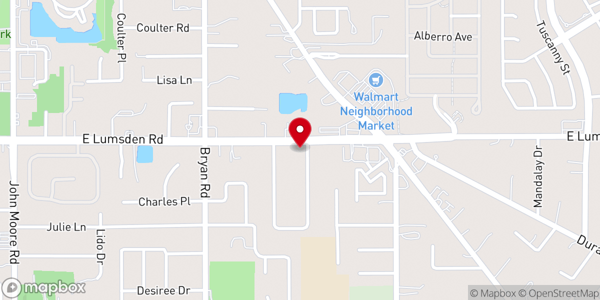 Map showing location of New Life Christian Church