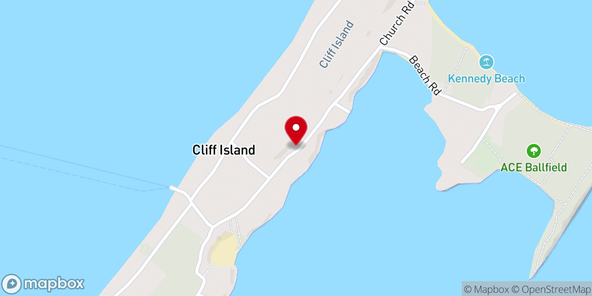 Map showing location of Cliff Island Seventh-day Adventist Church