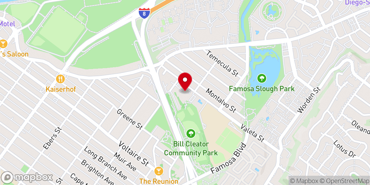 Map showing location of New Life Orthodox Presbyterian Church