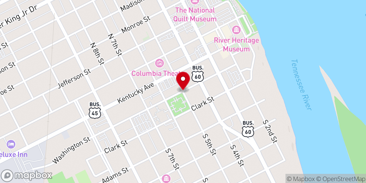 Map showing location of Pentecostal Fire Conferences of America