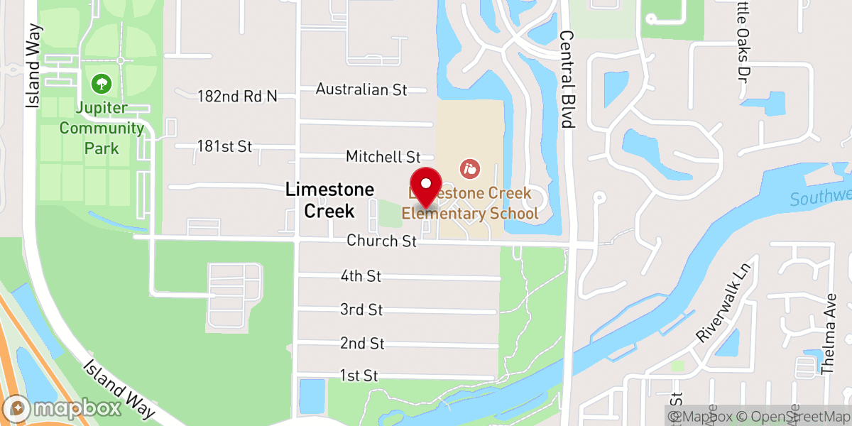 Map showing location of Tree Top Academy