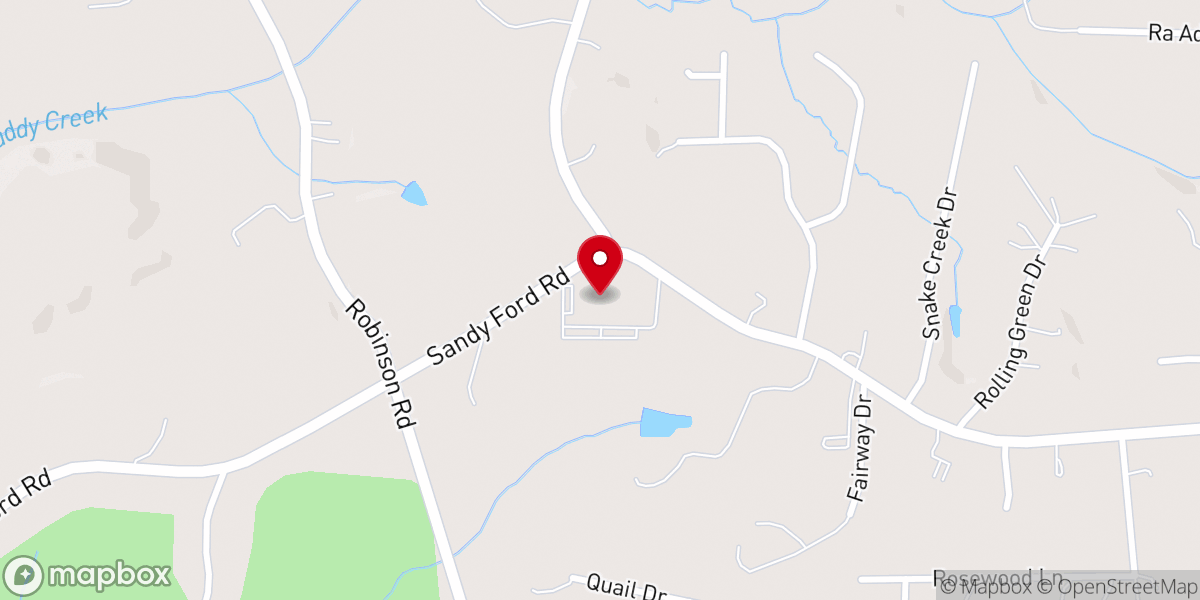 Map showing location of Gateway Baptist Church