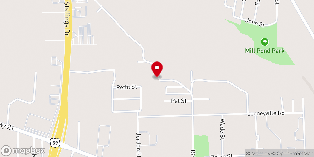 Map showing location of Davis Memorial Church of God