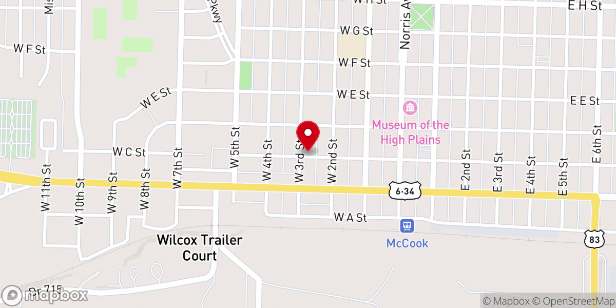 Map showing location of Epic Life Church