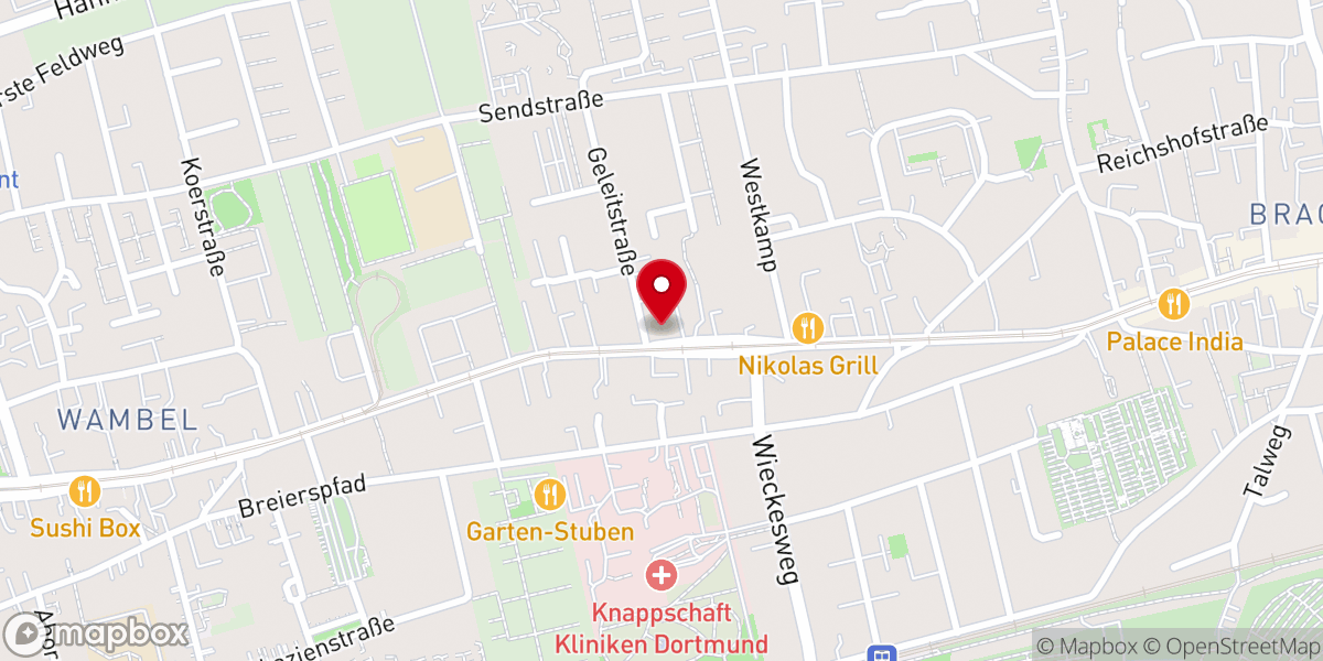 Map showing location of Gottes Licht – Christliche Kirche in Dortmund