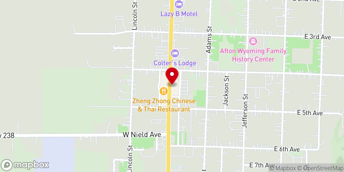 Map showing location of Berean Bible Fellowship