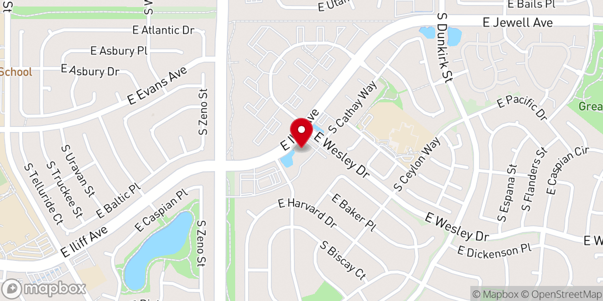Map showing location of Redeemer Baptist Church