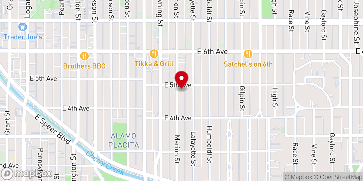 Map showing location of Community of Christ Church
