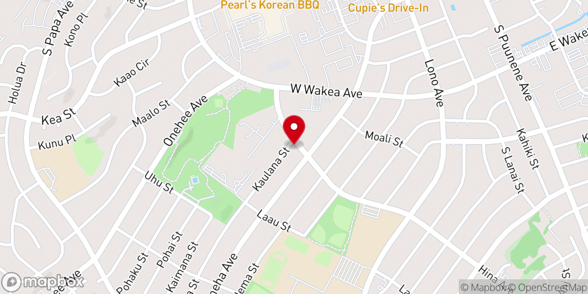 Map showing location of Maui Evangelical Church
