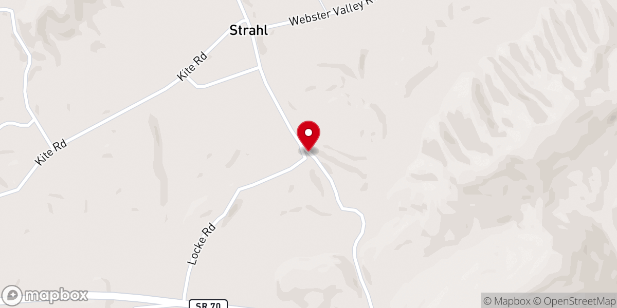 Map showing location of Sanders Chapel