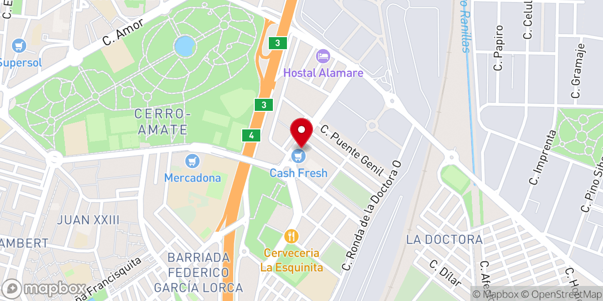 Map showing location of Cash Fresh