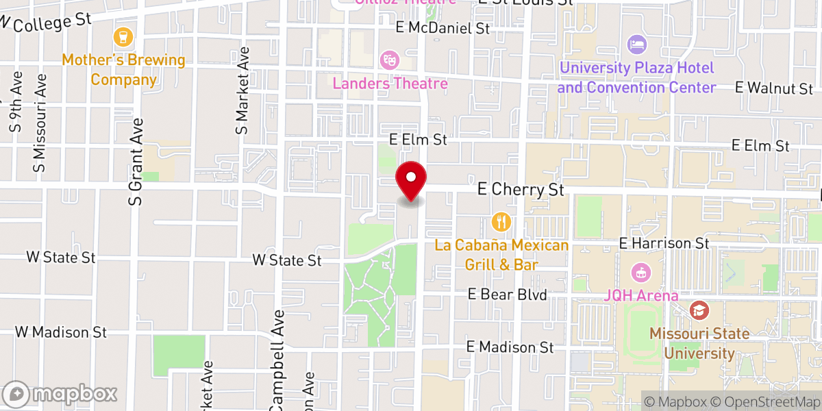 Map showing location of The Catholic Center