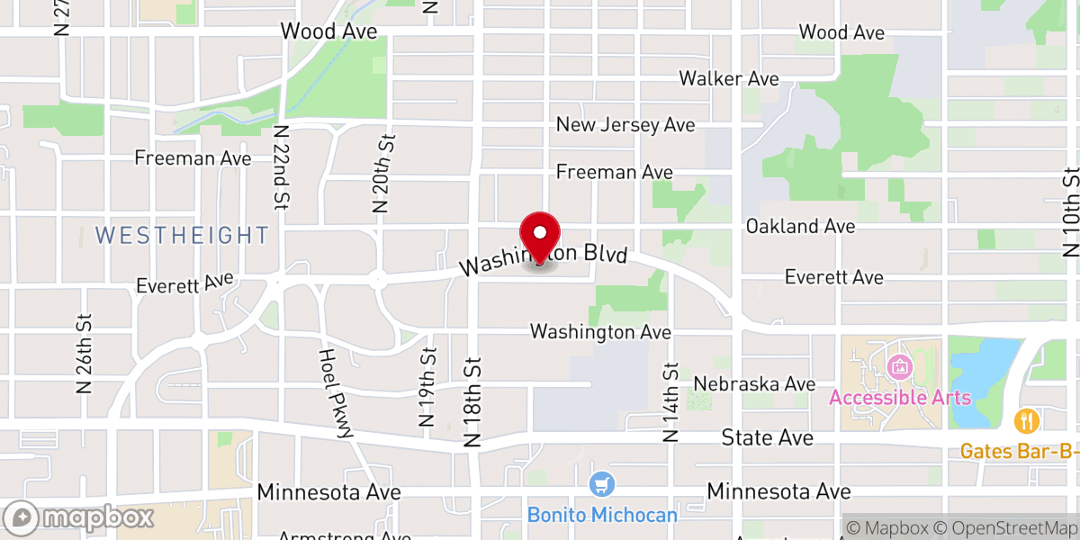 Map showing location of Victory chapel