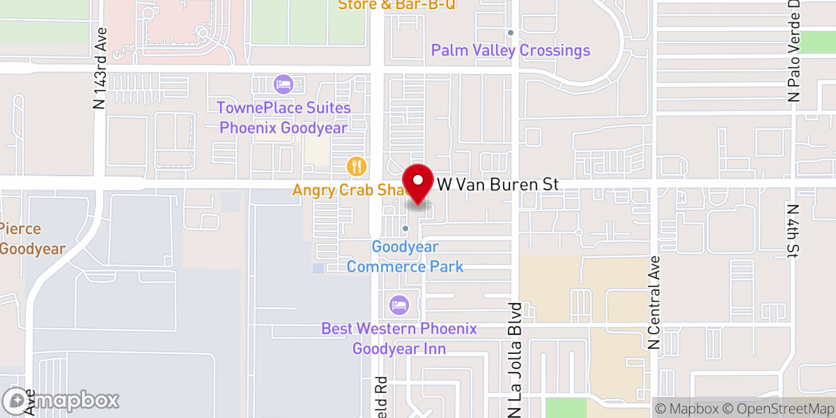 Map showing location of Iglesia Manantiales de Avivamiento Asambleas de Dios