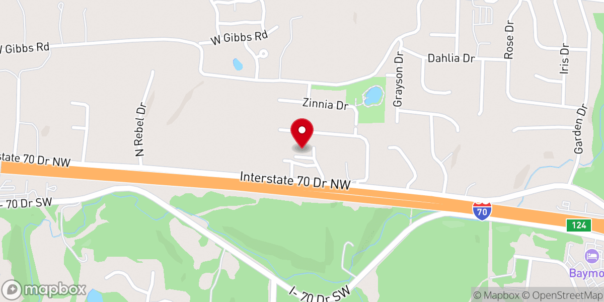 Map showing location of Columbia Korean Baptist Church (콜럼비아 한인침례교회)