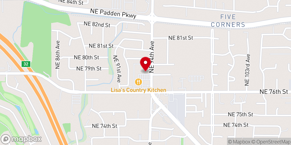 Map showing location of Lighthouse Christian Church