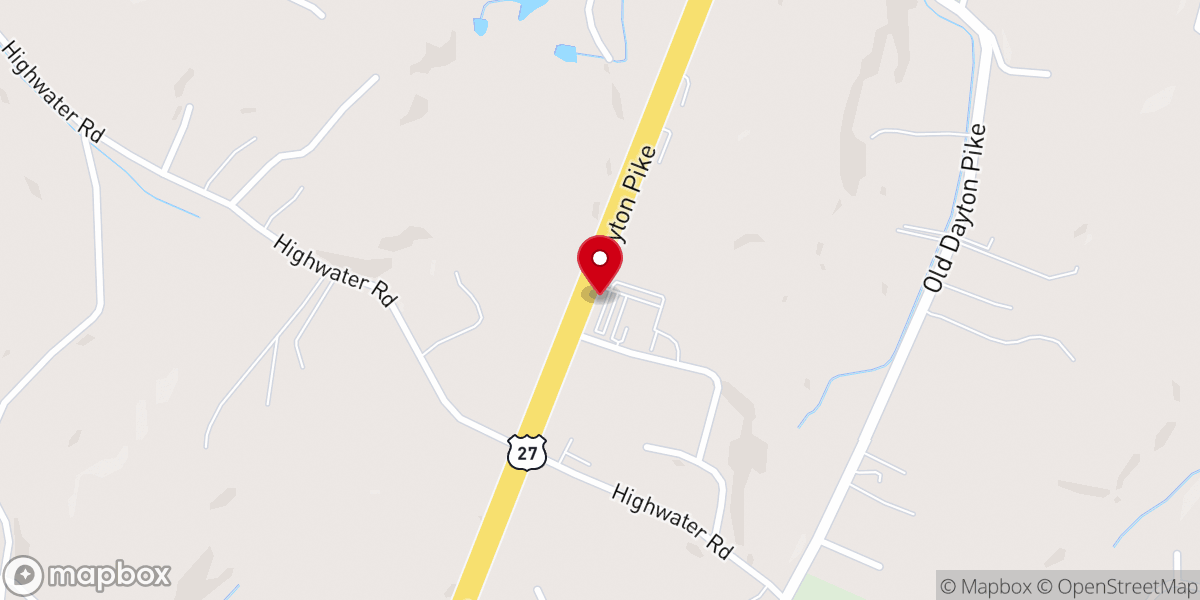 Map showing location of Rechoboth Baptist Church