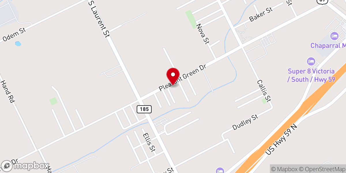 Map showing location of St Paul Baptist Church