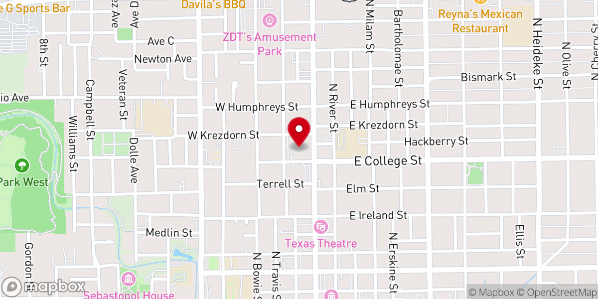 Map showing location of First Methodist Church