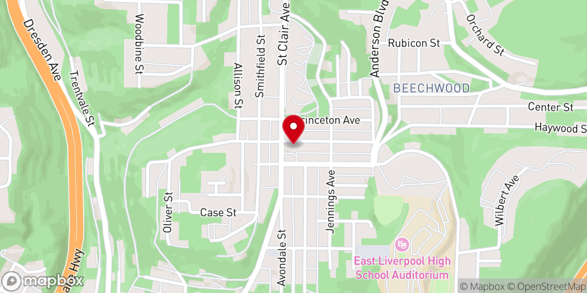 Map showing location of Northside Community Church
