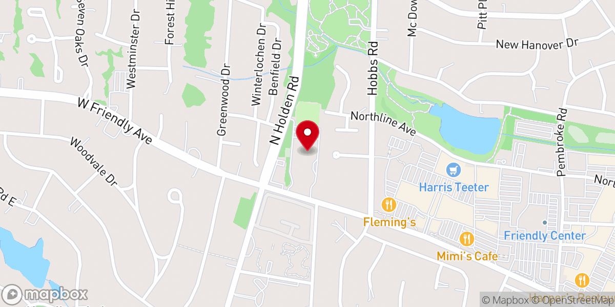 Map showing location of First Lutheran Church