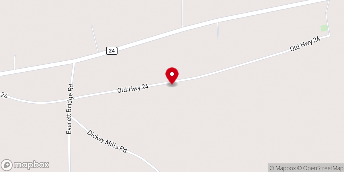 Map showing location of Summers Chapel