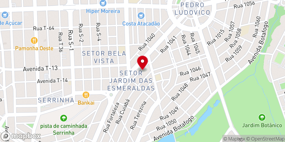 Map showing location of Assembleia de Deus Jd. Esmeralda