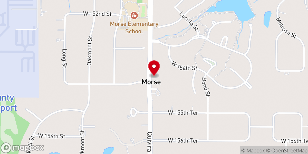 Map showing location of Morse Church