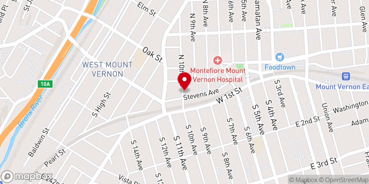 Map showing location of Jesus Vil Community Church Inc