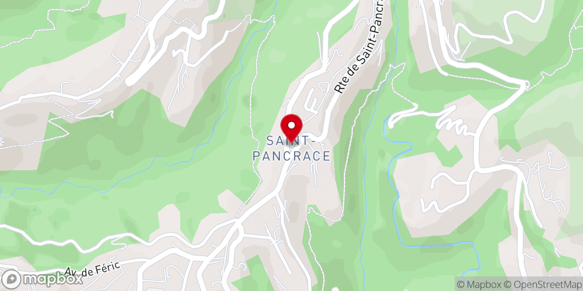 Map showing location of Église Saint-Pancrace de Nice