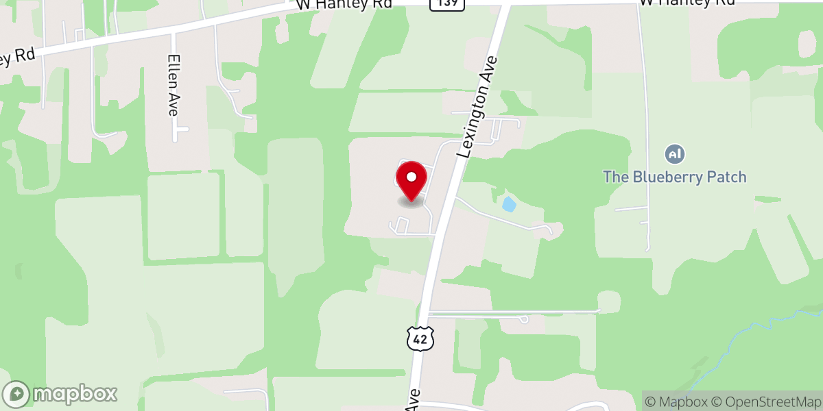 Map showing location of Resurrection Parish