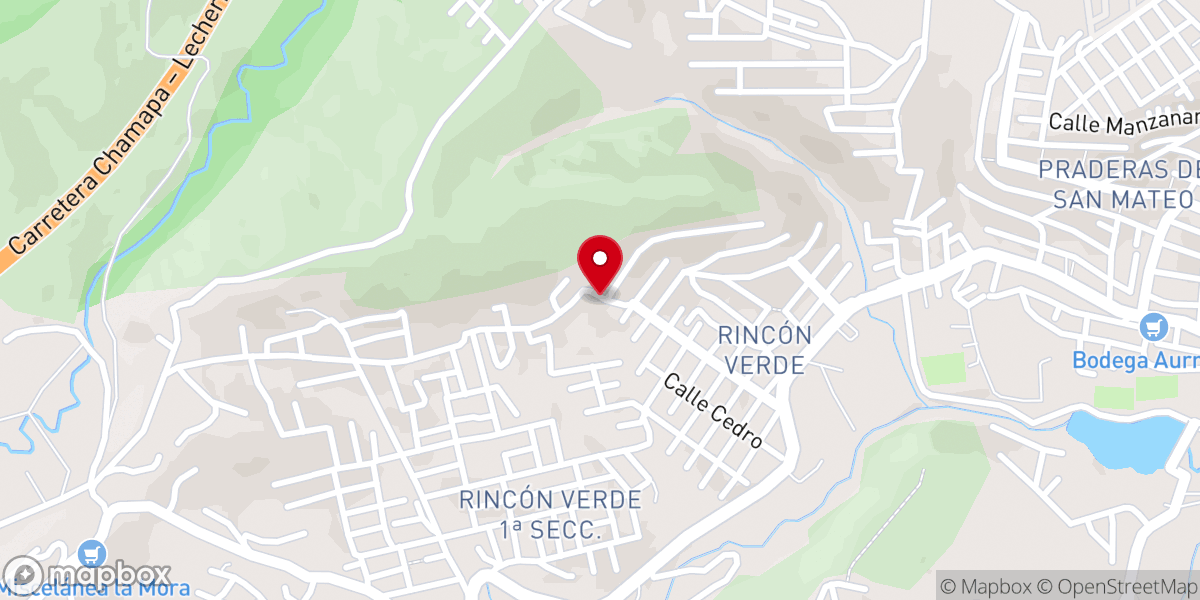Map showing location of EBP Iglesia Cristiana Rincón Verde